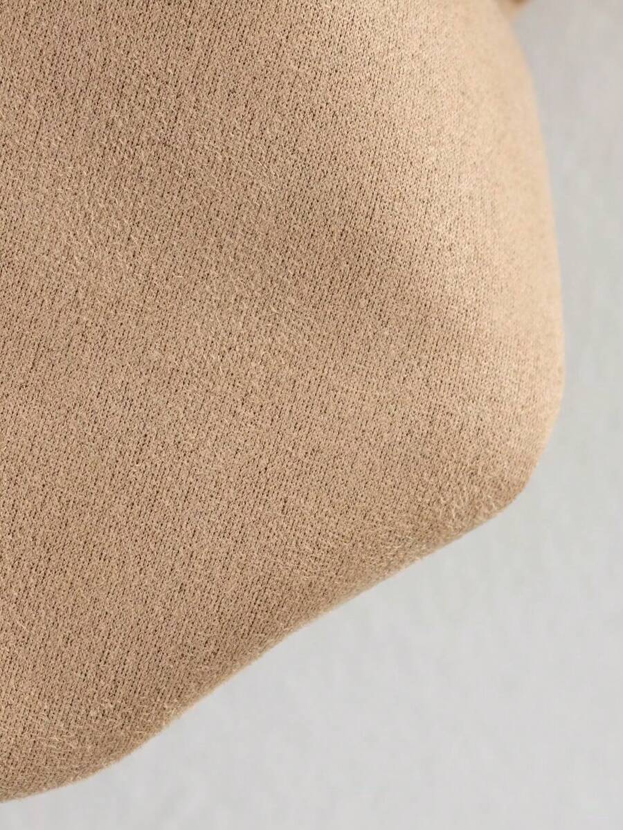 Dámská volná vintage bunda – klasický límec, dlouhý rukáv, podzimní styl