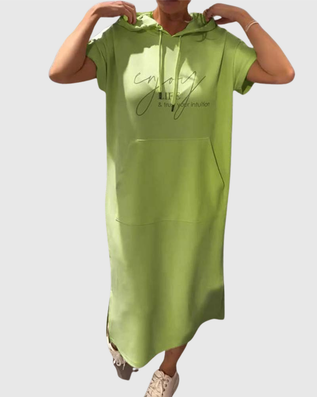 Ebba | Volné šaty s kapucí a ženským střihem