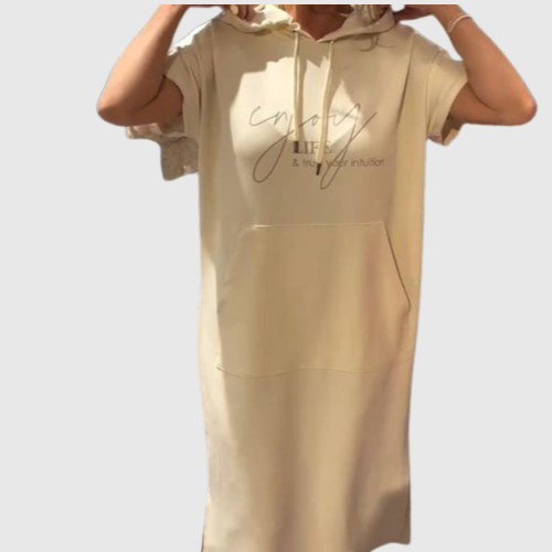 Ebba | Volné šaty s kapucí a ženským střihem