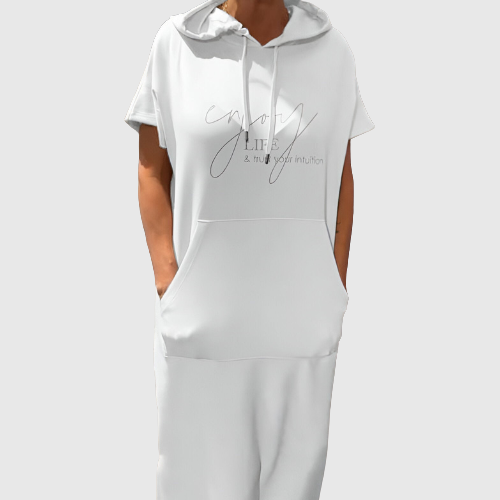 Ebba | Volné šaty s kapucí a ženským střihem